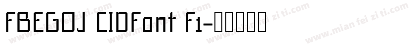 FBEGOJ CIDFont F1字体转换